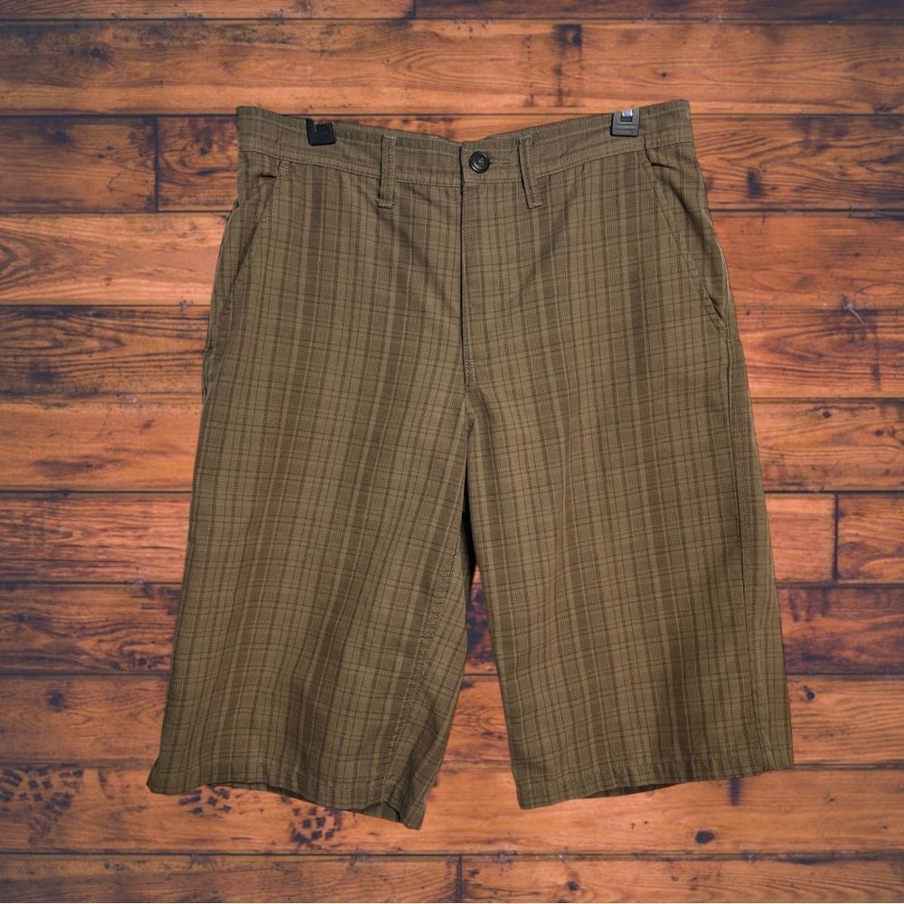 5 for $25🔥American Rag Brown‎ Plaid Cargo Shorts Size 30